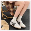 Lightweight Deerskin Flat Sneakers