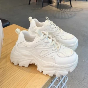 Breathable Mesh Leather Casual Shoes
