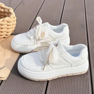 Cute White Chunky Sneakers