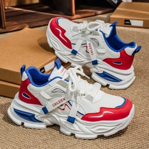 Men Height Increasing Mesh Sneakers